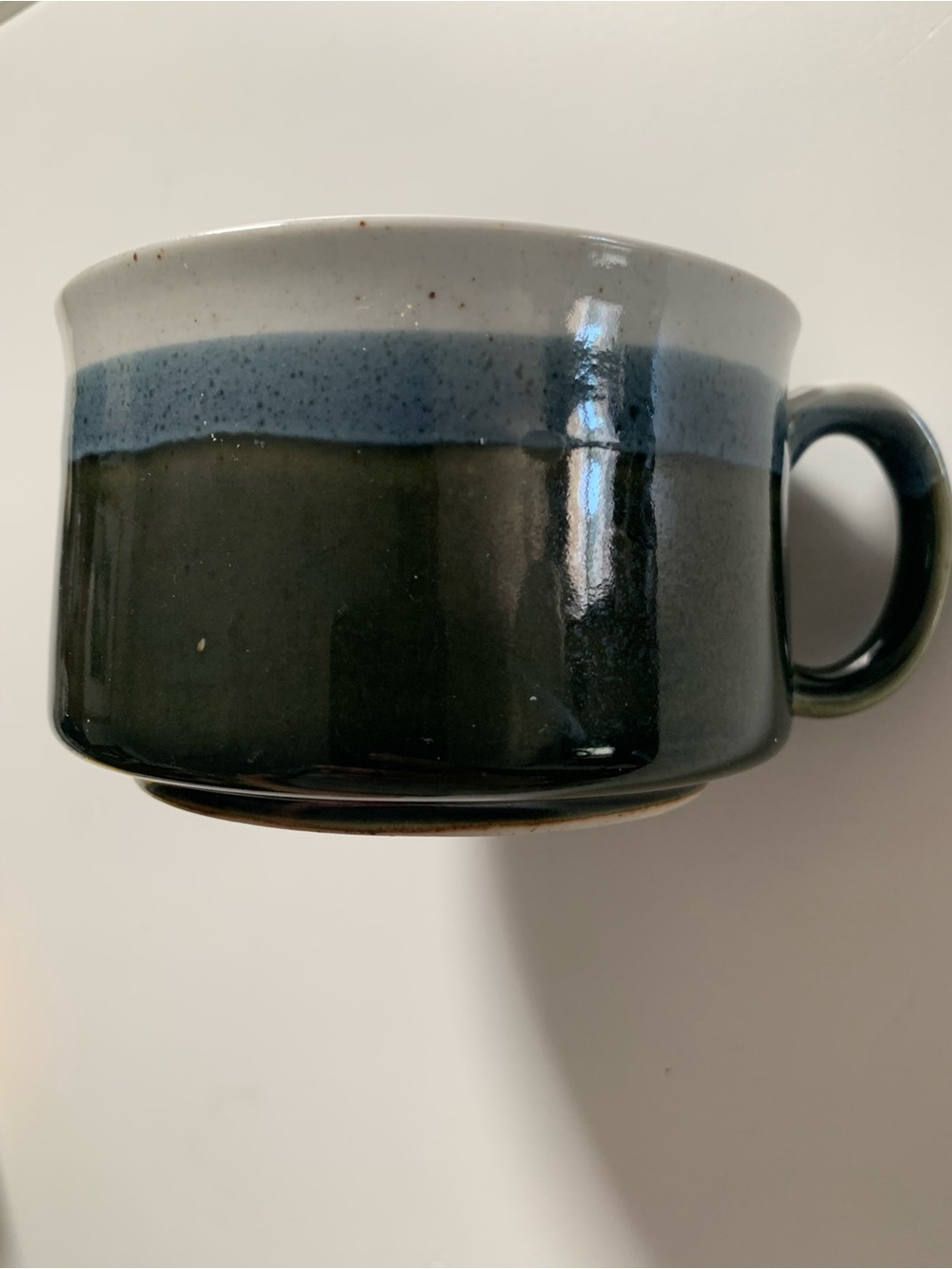 #24 Blue and Black Ceramic Coffee Mug